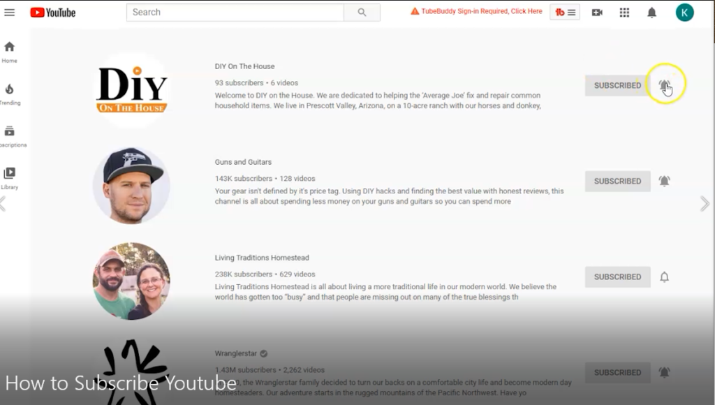 How to Subscribe to YouTube
