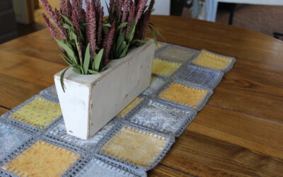 Combine Quilting and Crochet for a Fusion Tablerunner