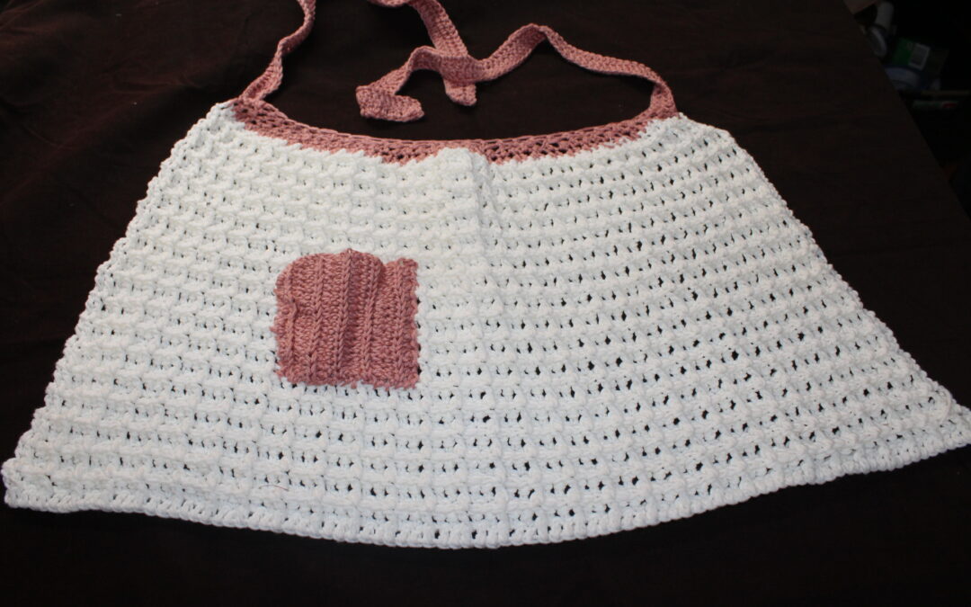 Cute Apron Pattern:  How to Crochet the Waffle Stitch