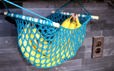 Crochet Hanging Fruit Basket