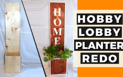 Welcome Sign and Planter Box – Hobby Lobby
