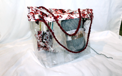 Clear Bag for Organizing  Crochet & Knitting Projects